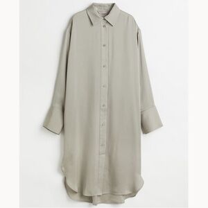 H&M oversized Satin Shirt Dress